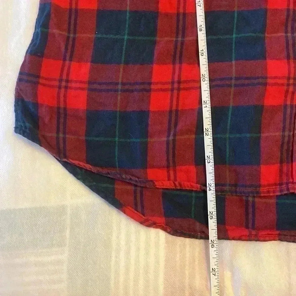 Plaid style 100% cotton shirt 👚 perfect for leggings for a spring &summer  time - Picture 8 of 13